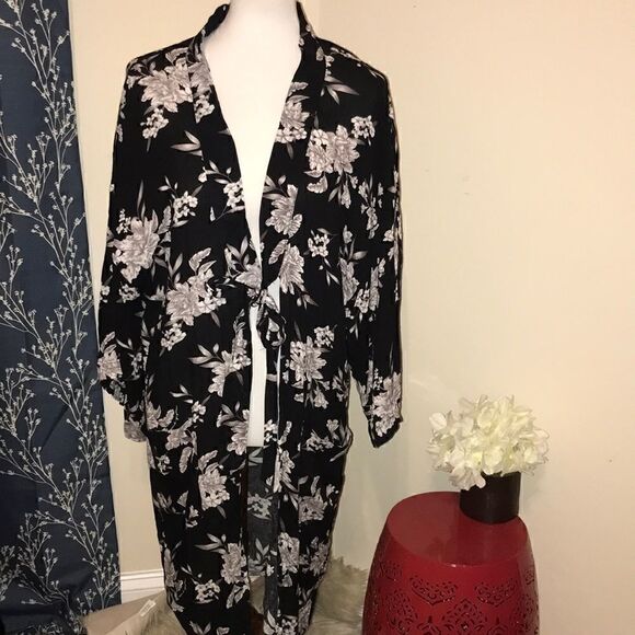 Spiritual Gangster Maya Floral Kimono One Size - Picture 1 of 7